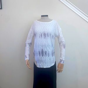 Altar’s State Size Small Tie Dye Long sleeve, boat neck, waffle knit